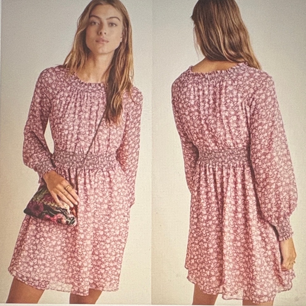 Gal Meets Glam Pink Floral Long Sleeve Dress